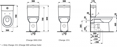 Унитаз напольный с бачком Laufen Pro 8.2495.5.000.000.1 фото