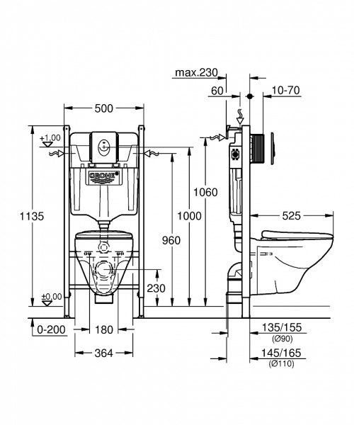 Комплект Grohe Solido 4 в 1 39398000 фото