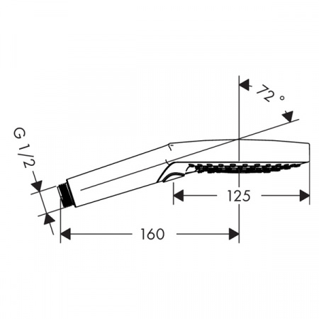 Душевая лейка Hansgrohe RainSelect 120 3jet 26014000 фото