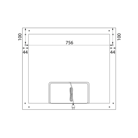 Зеркало с подсветкой и термообогревом Iddis Slide SLI8000i98 80x70 фото
