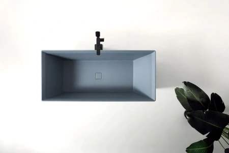 Ванна из искусственого камня Abber Berlin AM9912G 170x75 серая фото