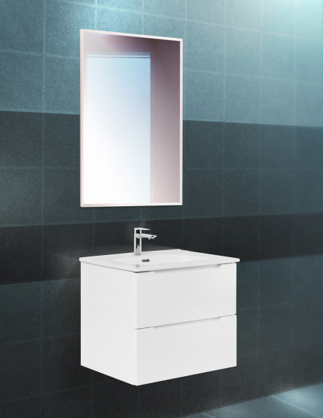 Зеркало в алюминиевой раме BelBagno SPC-AL-600-800 60x80 сатин фото