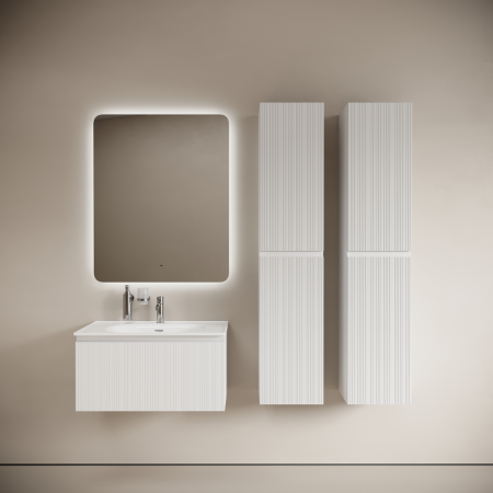 Тумба под раковину Sancos Code CD80W белая фото