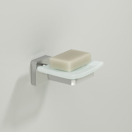 Мыльница настенная WasserKRAFT Rhin K-8729 хром матовый фото