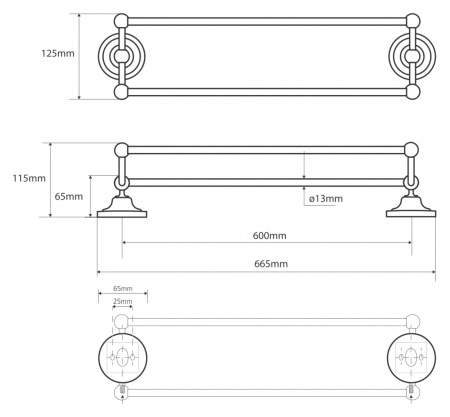 Полотенцедержатель Bemeta Retro 144104237 фото