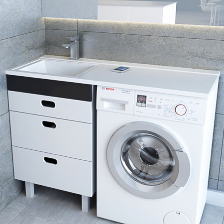 Раковина под стиральную машину Andrea Cosmos 4680028070344 L фото