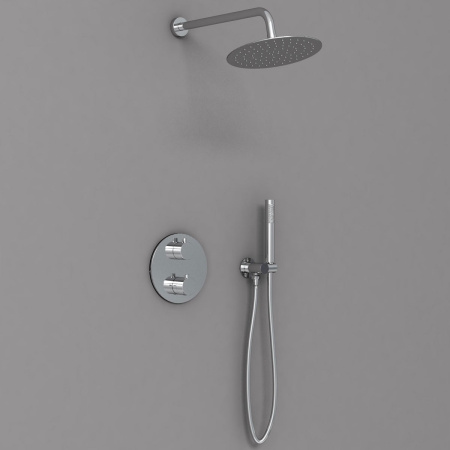 Душевая система скрытого монтажа с термостатом Vincea VSFW-101TCH хром фото