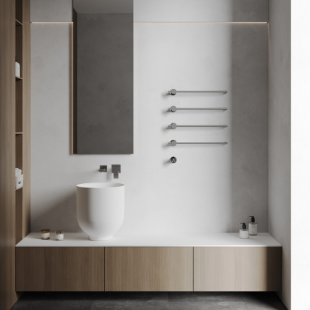 Электрический полотенцесушитель Abber Charme AH4004 хром фото