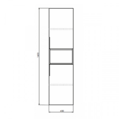 Пенал Comforty Франкфурт-40 дуб шоколадно-коричневый фото