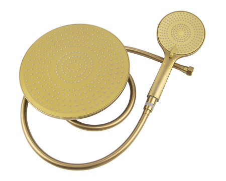Душевая система с термостатом Kaiser Serio 05577-3 шлифованное золото фото