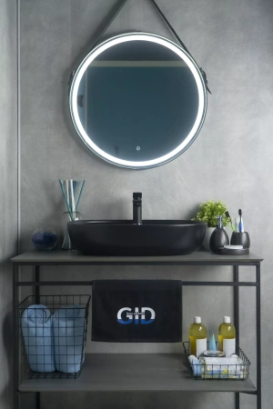 Накладная раковина GID Bm1346 61x41 черная матовая фото