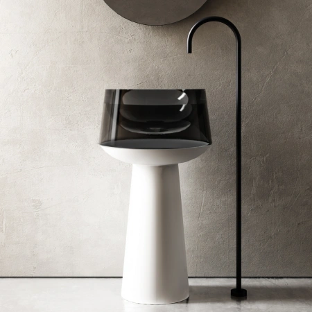 Напольная раковина Abber Kristall AT2706White-Onyx фото