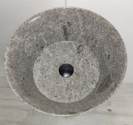 Напольная раковина из мрамора Indo Pedestal Cream/Greey MN-390 фото