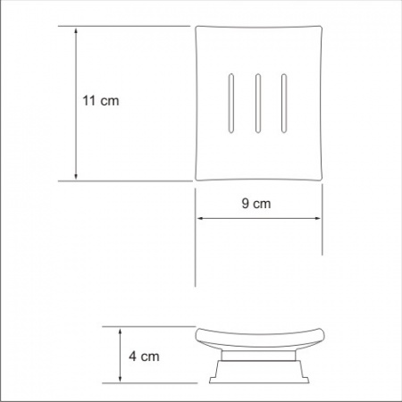 Мыльница настольная WasserKRAFT Amper K-5429 фото