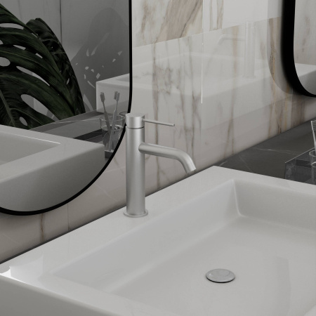 Смеситель для раковины Vincea City VBF-2C1BN брашированный никель фото