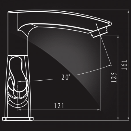 Смеситель для раковины двухвентильный Elghansa New Wave Zeta 1907592 фото