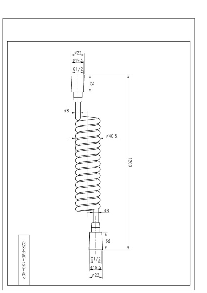 Шланг для душа Cezares CZR-FMH-120-NOP фото