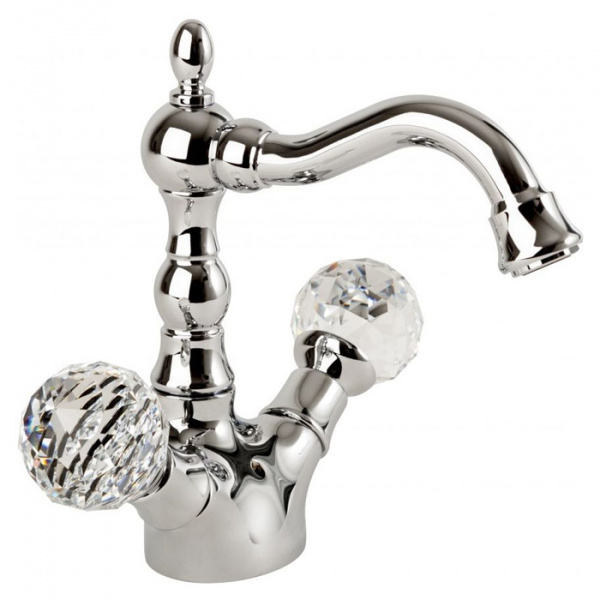 Смеситель для раковины двухвентильный Cezares Atlantis ATLANTIS-LS2-01-Sw хром/swarovski фото