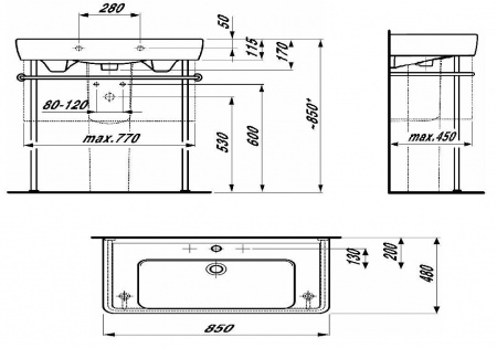 Раковина Laufen Pro 8.1395.6.000.104.1 фото