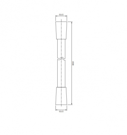 Шланг душевой Omnires 028BL черный фото