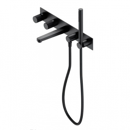 Смеситель для ванны с душем Omnires Contour CT8037/1AT антрацит фото