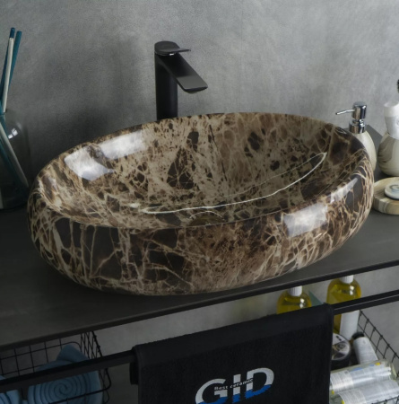 Накладная раковина GID MNC168 59х40 фото