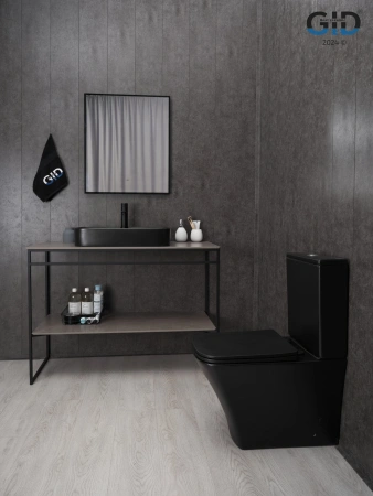 Накладная раковина GID Bm9660 53376 60x40 черная матовая фото