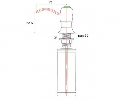Дозатор Zorg Inox ZR-26 BR фото