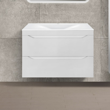 Тумба под раковину Vincea Fine VMC-2F800GW 80 см белая фото