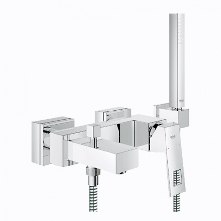 Смеситель для ванны с душем с душевым гарнитуром Grohe Eurocube 23141000 фото