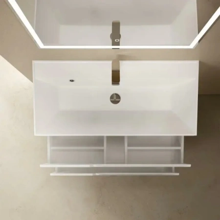 Тумба под раковину Aquame S3 AQM900310WH 100 см, белый глянец фото