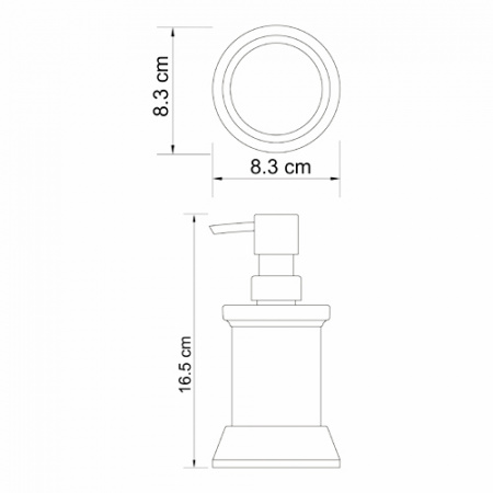 Дозатор для жидкого мыла WasserKRAFT Isar K-2399 фото