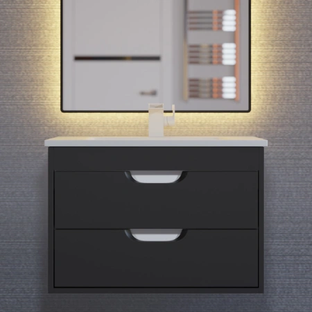 Тумба под раковину Uperwood Modul 65 2930205151 черная фото