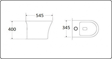 Биде напольное CeramaLux 1217Е фото