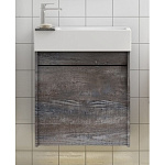 Тумба с раковиной Art&Max Family Family-500-1D-SO-PE 50 см бетон