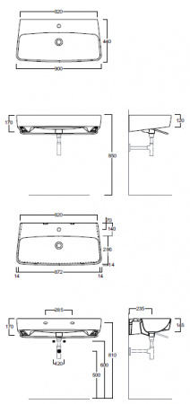 Подвесная раковина Simas Degrade DE12bi*1 фото