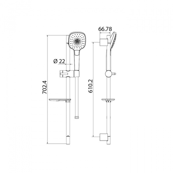 Душевой гарнитур Iddis Sena SEN3F70i16 фото