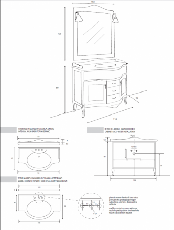 Зеркало Cezares Andama AN/03.03.301 фото