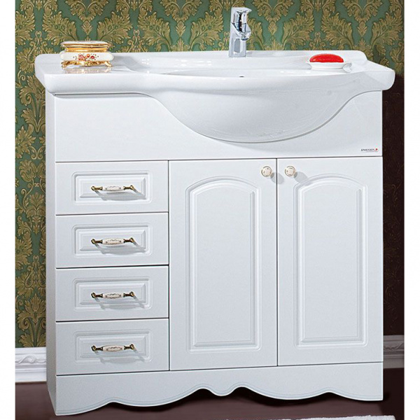 Тумба с раковиной Бриклаер Анна 90/2 R фото