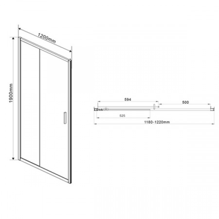 Душевая дверь Vincea Garda VDS-1G120CH шиншила фото