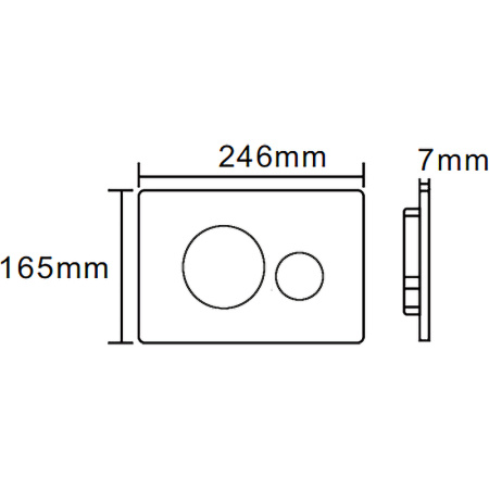 Кнопка смыва Cerutti SPA CR05SV серебро матовое фото