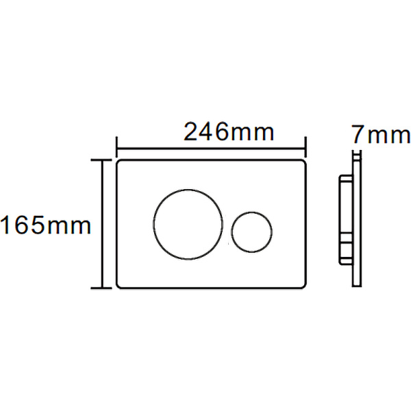 Кнопка смыва Cerutti SPA CR05WH белый глянец фото