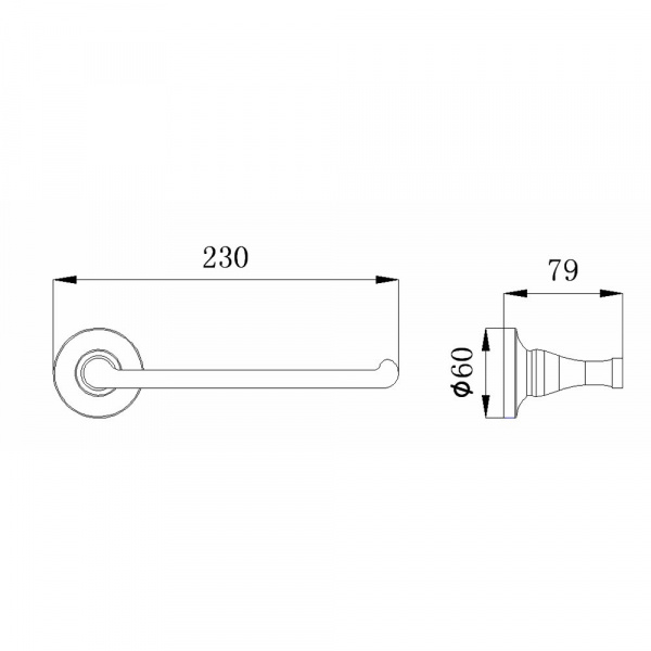 Полотенцедержатель Rush Corsica CO42511 фото