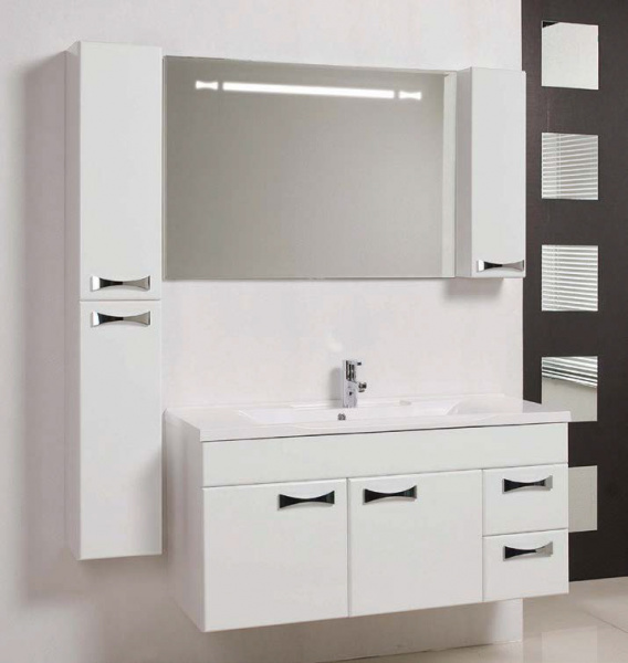 Зеркало-шкаф с подсветкой Акватон Диор 120 1A110702DR01R белый фото