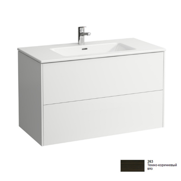 Тумба с раковиной Laufen Pro S 8.6496.2.263.104.1 100 см темно-коричневый вяз фото