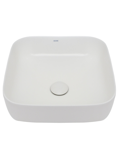 Раковина накладная AQUAme AQM5011 390x390x130 белая матовая фото
