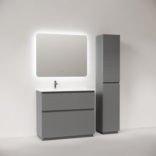 Тумба под раковину Sancos Folk Floor FL100FLES Ergraut soft фото