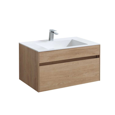 Тумба под раковину Vincea Chiara VMC-2C800NO N.Oak 80 см фото
