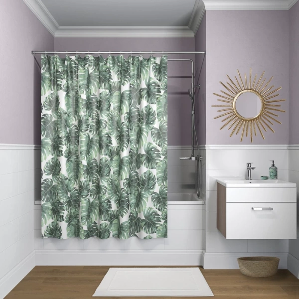 Текстильная шторка для ванной комнаты Iddis Basic 200*180 B13P218i11 фото