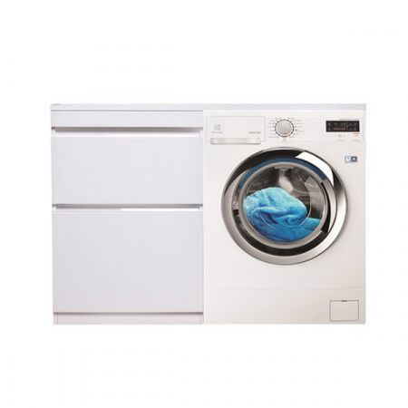 Тумба под раковину Style Line Даймонд 120 glass, Люкс, белая, PLUS фото